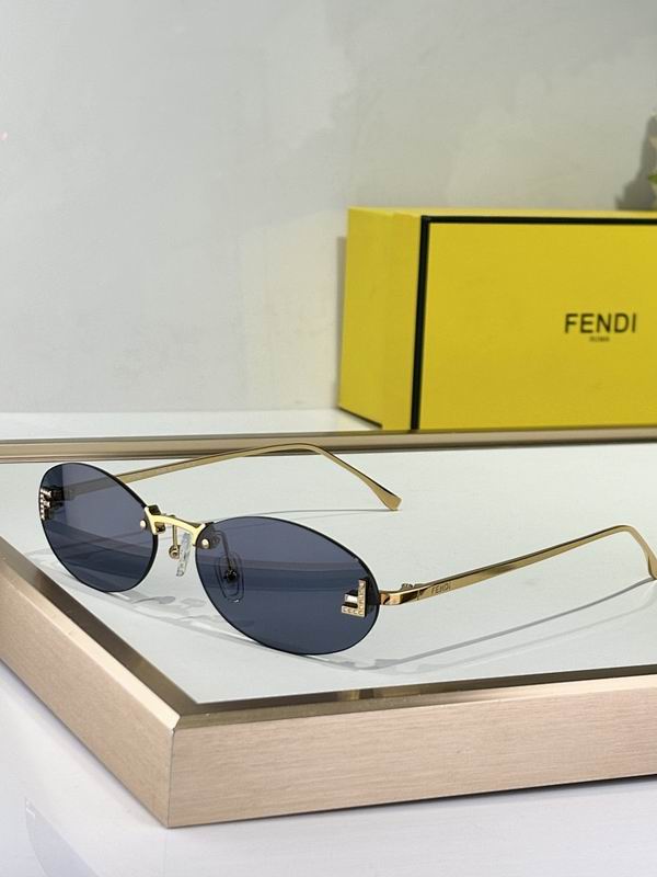 Slim Oval Metal Sunglasses